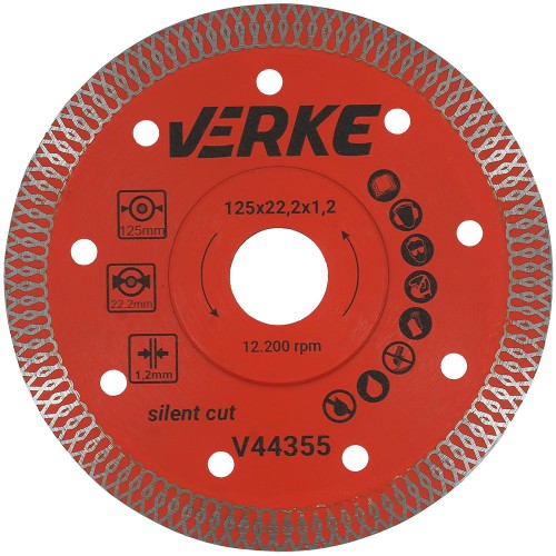 TARCZA 125MM 1.2mm SILENT CUT VERKE