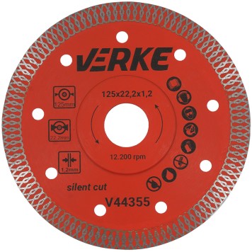 TARCZA 125MM 1.2mm SILENT CUT VERKE