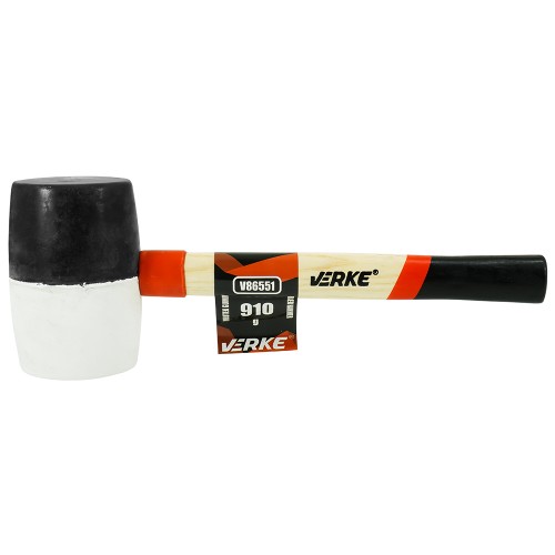 MŁOTEK GUMOWY, TRZONEK DREWNIANY 910 g VERKE
