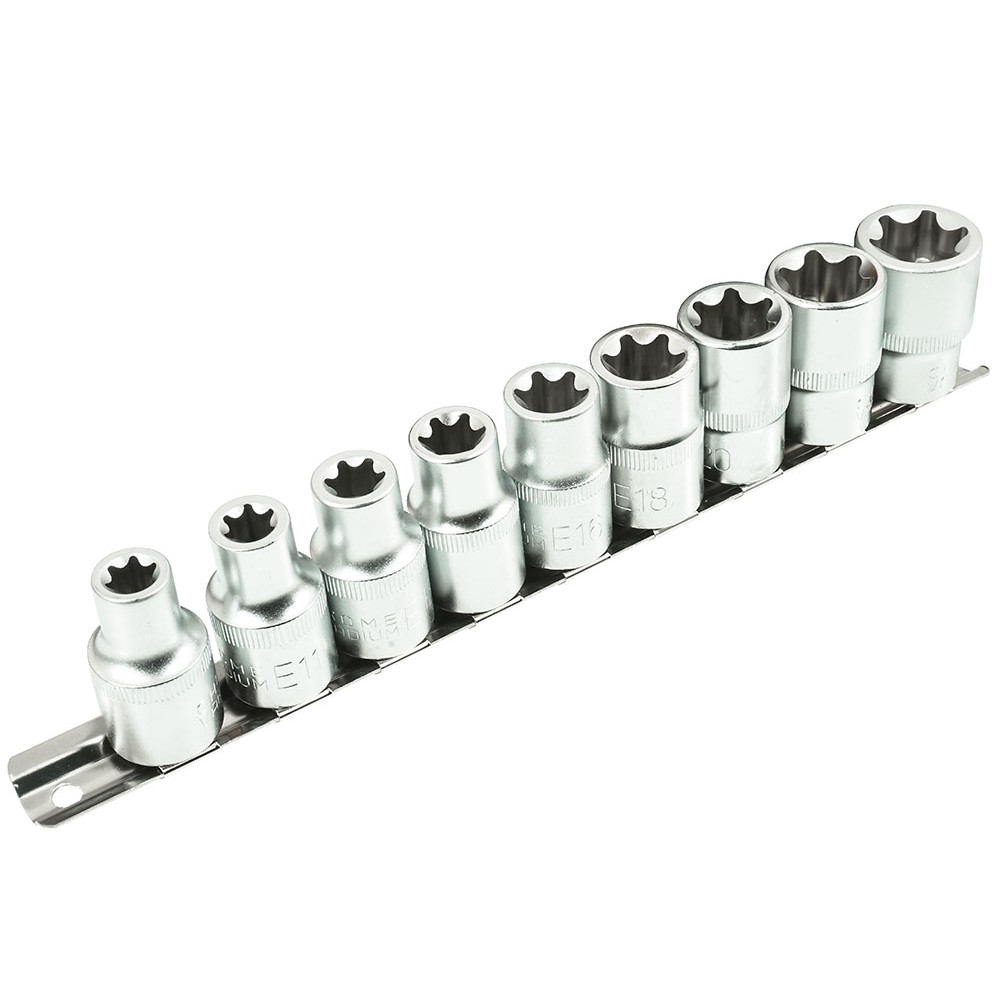 ZESTAW NASADEK TORX 1/2" E10-E24 9 SZT VERKE ZESTAW NASADEK TORX 1/2" E10-E24 9 SZT VERKE