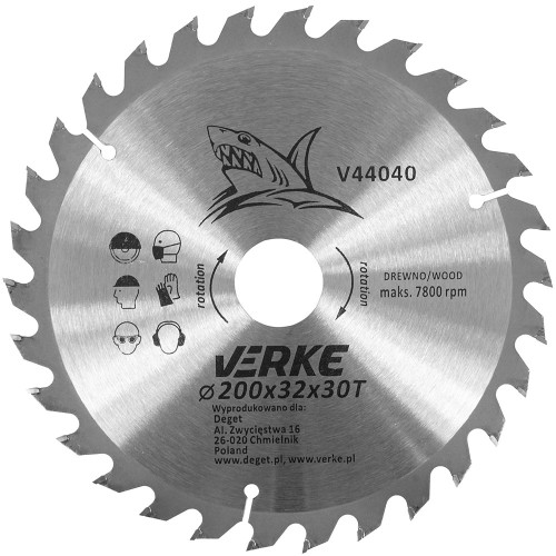 TARCZA WIDIOWA 200mm*32mm*30T VERKE