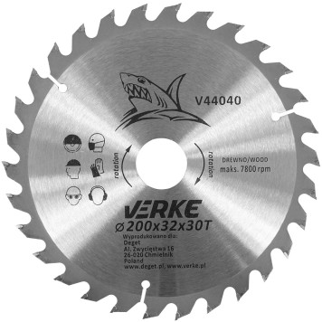 TARCZA WIDIOWA 200mm*32mm*30T VERKE