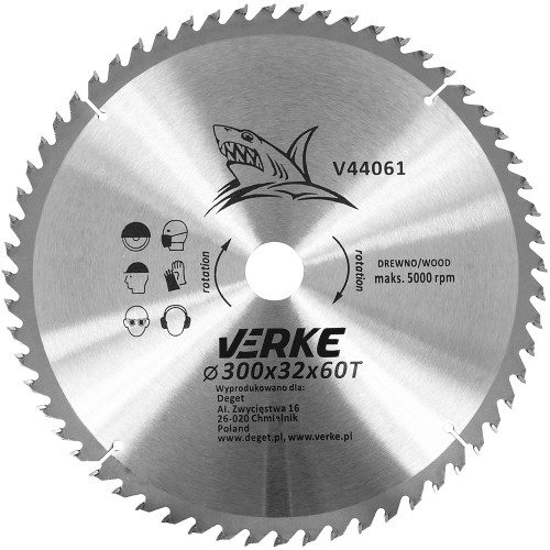 TARCZA WIDIOWA 300mm*32mm*60T VERKE