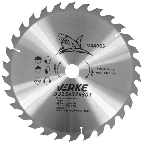 TARCZA WIDIOWA 315mm*32mm*30T VERKE