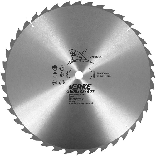 TARCZA WIDIOWA 600mm*32mm*40T VERKE