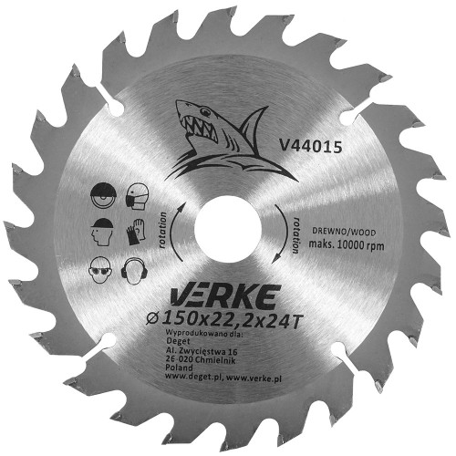 TARCZA WIDIOWA 150mm*22.2mm*24T VERKE