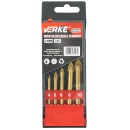 WIERTŁA DO SZKŁA I CERAMIKI 4-10 mm, 5 SZT. VERKE