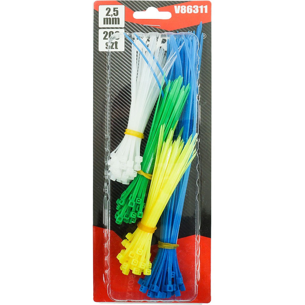 OPASKI ZACISKOWE 2,5 mm KOLOR 200 SZT VERKE