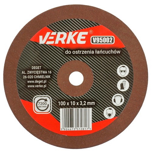 TARCZA OSTRZAŁKI 100x10x3,2 mm VERKE