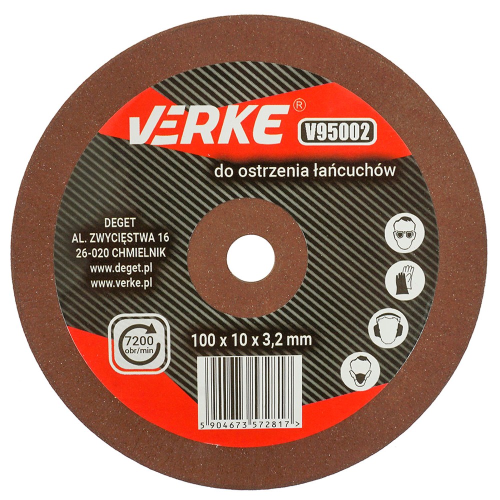 TARCZA OSTRZAŁKI 100x10x3,2 mm VERKE