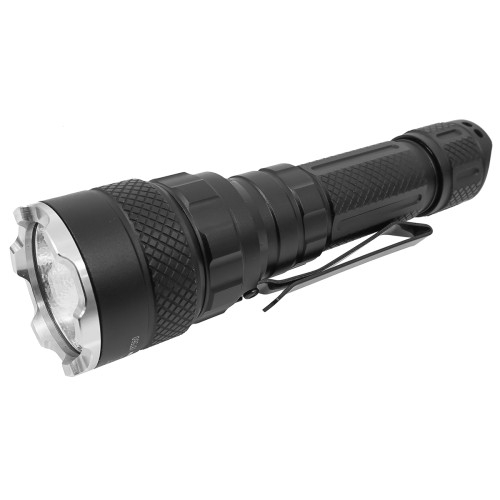 ALUMINIOWA LATARKA BIAŁE/CZERWONE/ZIELONE 1500 lm + 150 lm + 100 lm, 2000 mAh VERKE PREMIUM