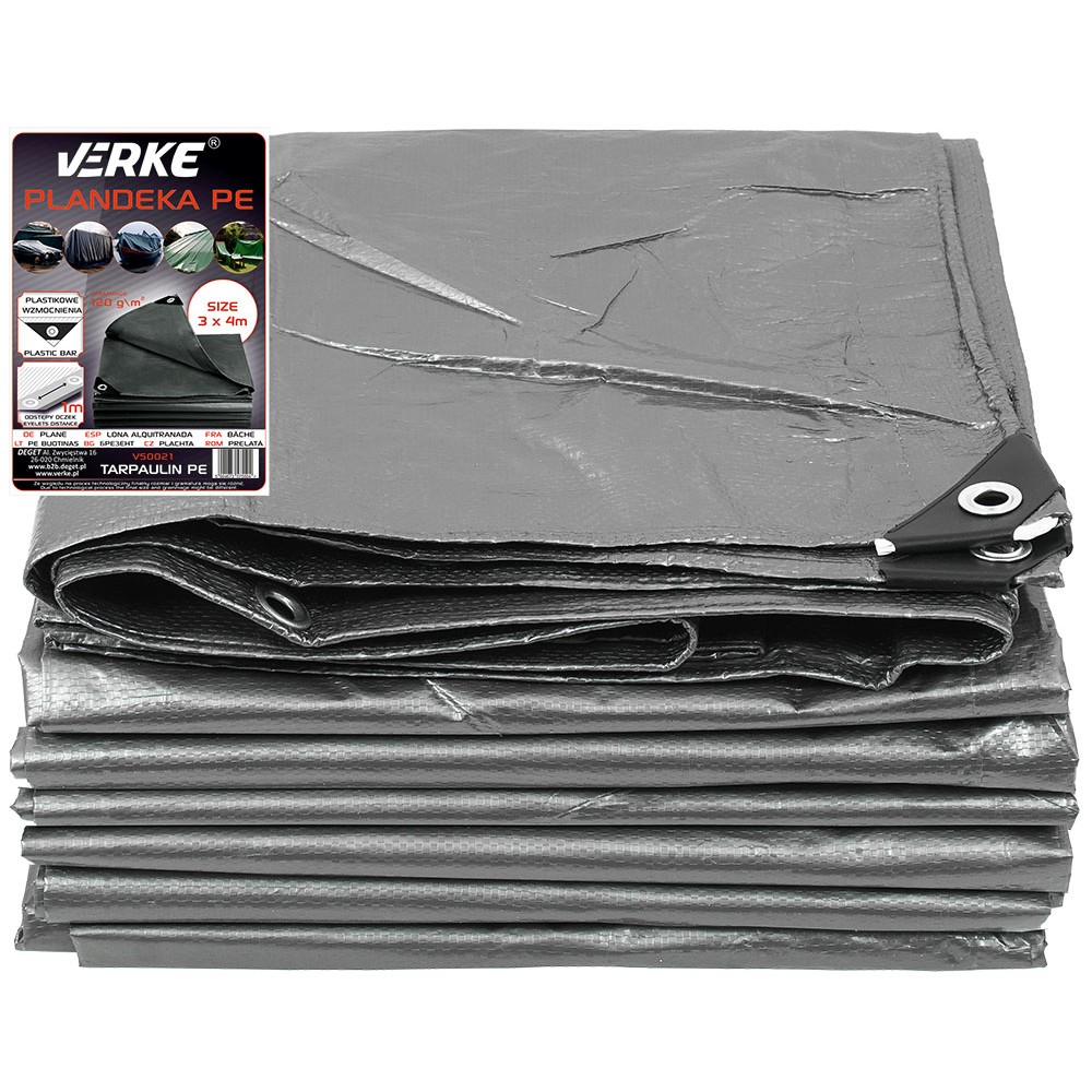 PLANDEKA 3x4m PE 120g VERKE