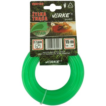ŻYŁKA DO KOSY GWIAZDA 2,7 mm 15m VERKE GARDEN