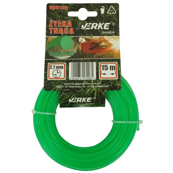 ŻYŁKA DO KOSY OKRĄGŁA 2,7 mm 15m VERKE GARDEN