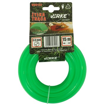 ŻYŁKA DO KOSY KWADRAT 3,0 mm 15m VERKE GARDEN