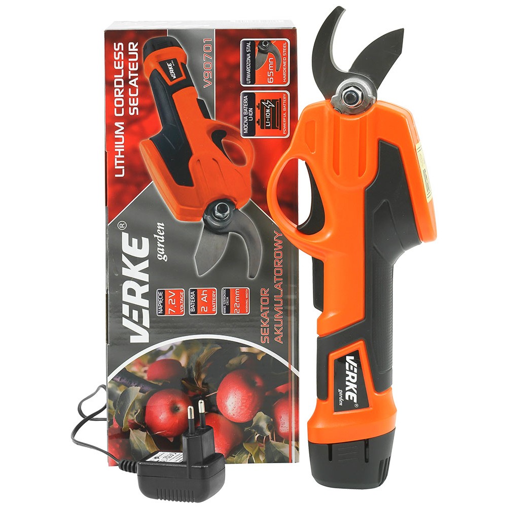 SEKATOR AKUMULATOROWY 7.2V, 2.0Ah VERKE GARDEN SEKATOR AKUMULATOROWY 7.2V, 2.0Ah VERKE GARDEN