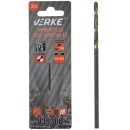 WIERTŁO DO METALU HSS Z POWŁOKĄ TYTANOWĄ 1 MM - 2SZT. VERKE