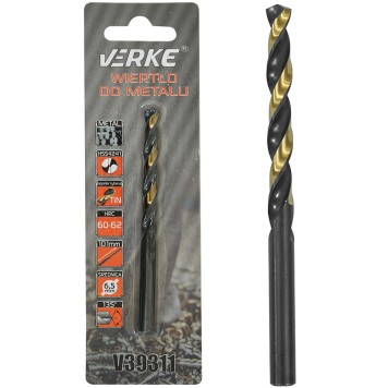 WIERTŁO DO METALU HSS Z POWŁOKĄ TYTANOWĄ 6,5 MM VERKE