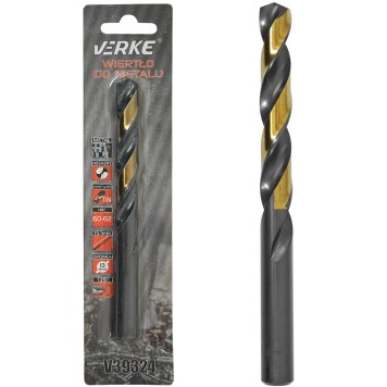 WIERTŁO DO METALU HSS Z POWŁOKĄ TYTANOWĄ 13 MM VERKE