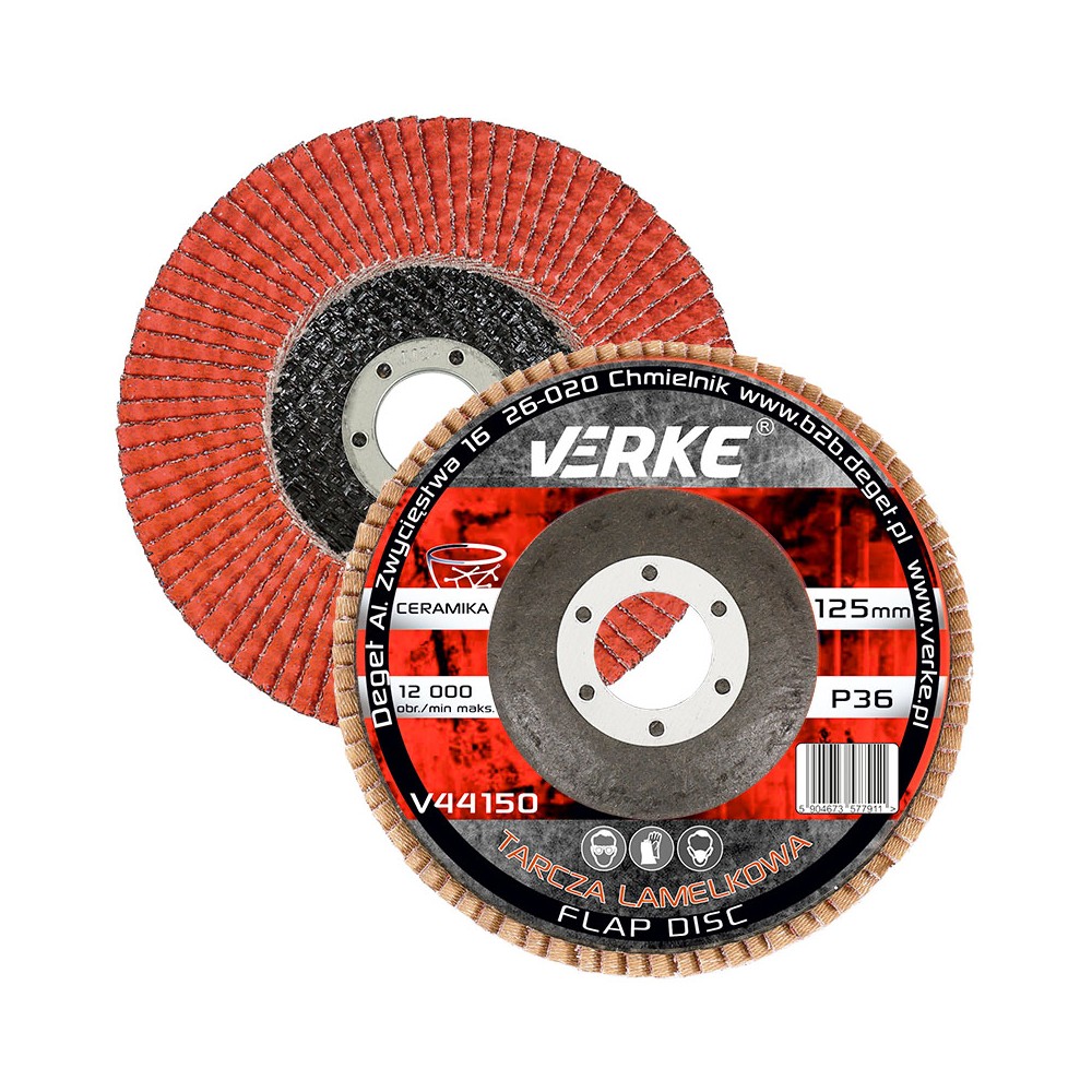 TARCZA PIÓRKOWA 125MM P36 CERAMICZNA VERKE TARCZA PIÓRKOWA 125MM P36 CERAMICZNA VERKE