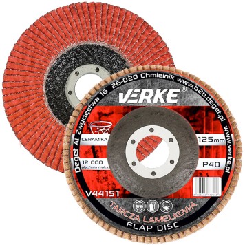 TARCZA PIÓRKOWA 125MM P40 CERAMICZNA VERKE