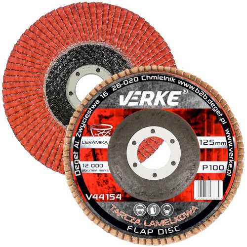 TARCZA PIÓRKOWA 125MM P100 CERAMICZNA VERKE