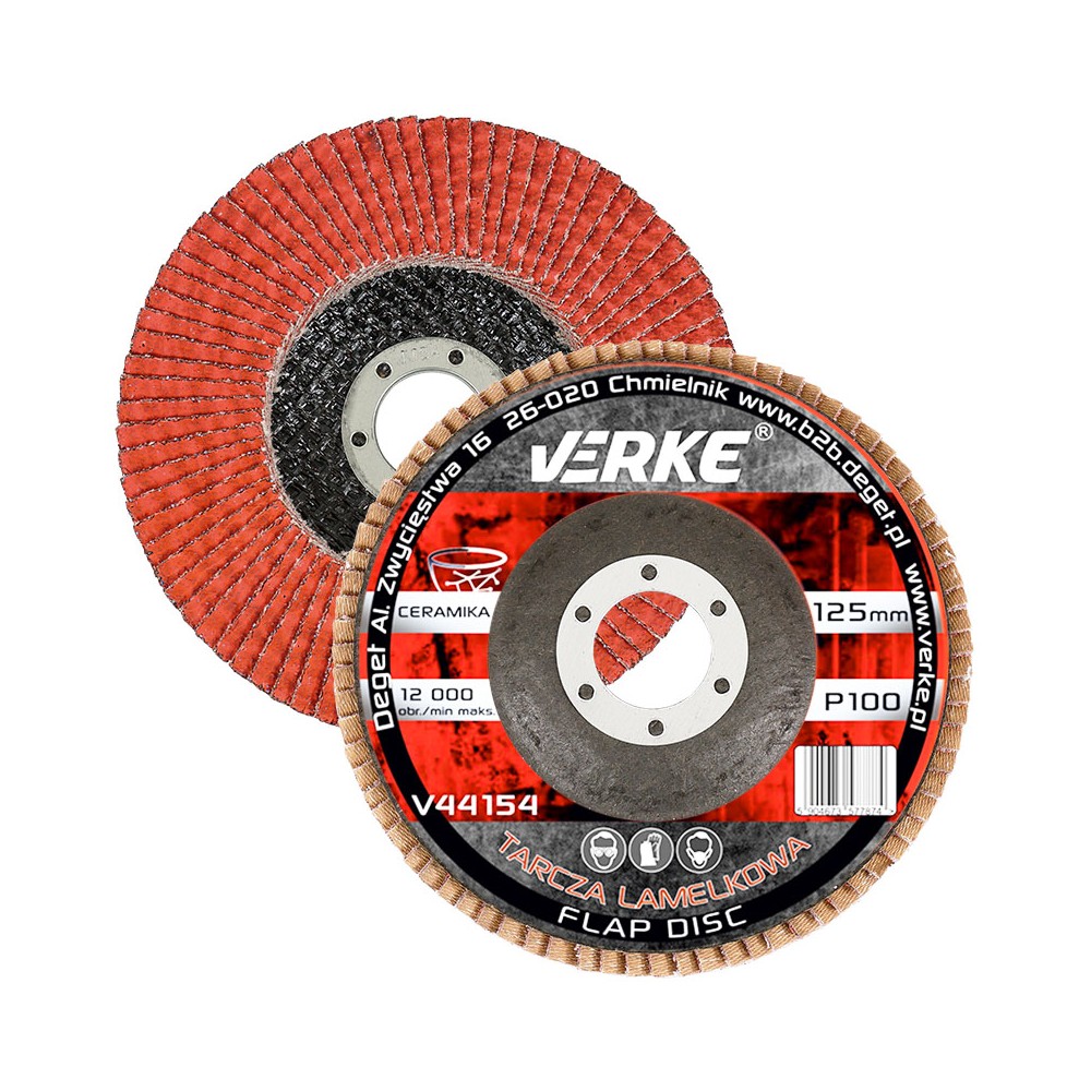 TARCZA PIÓRKOWA 125MM P100 CERAMICZNA VERKE TARCZA PIÓRKOWA 125MM P100 CERAMICZNA VERKE