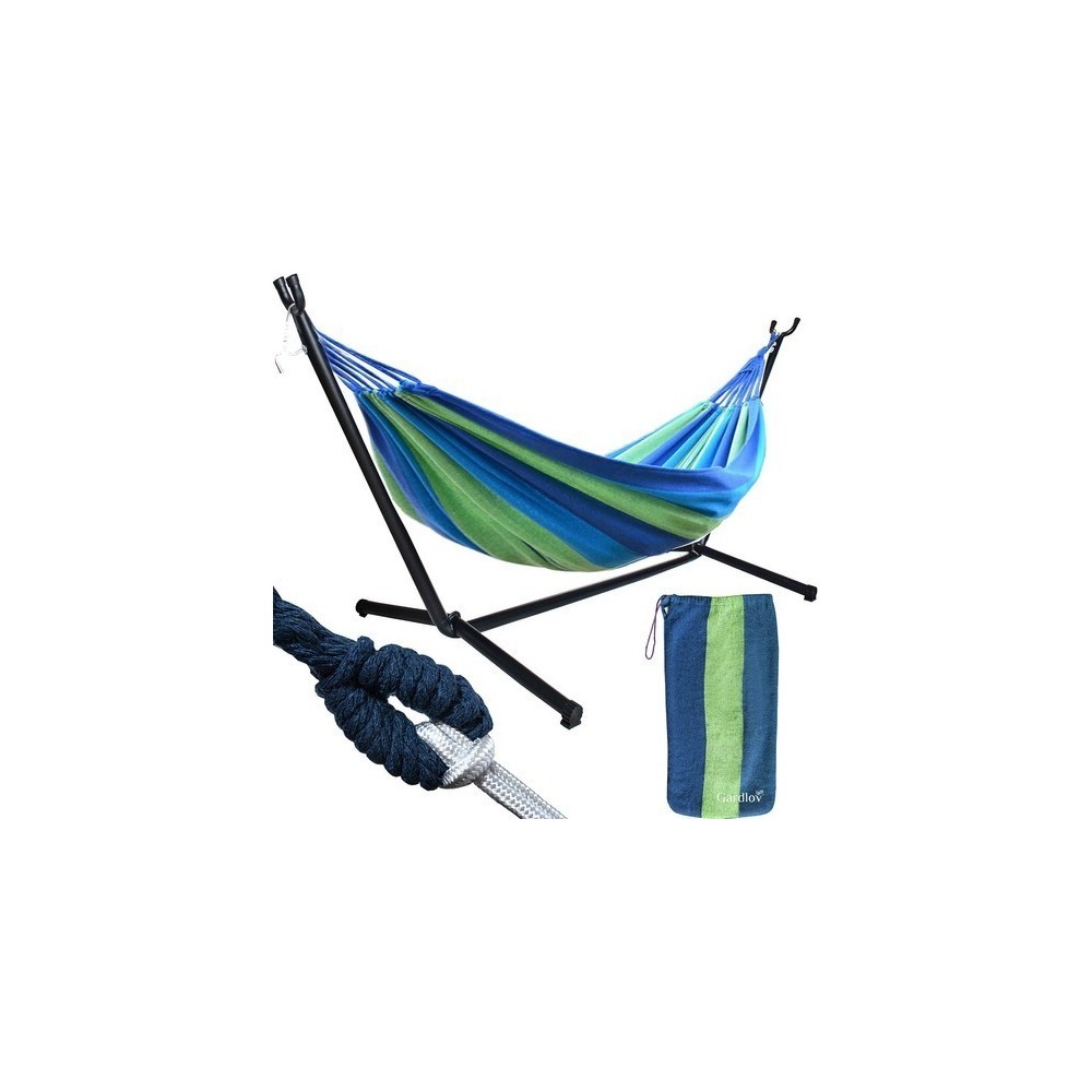 Hamac de jardin 200x150cm avec cadre