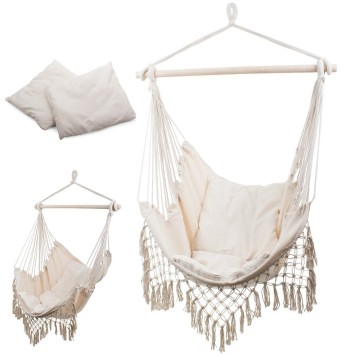 Hamac Fauteuil suspendu brésilien avec coussins