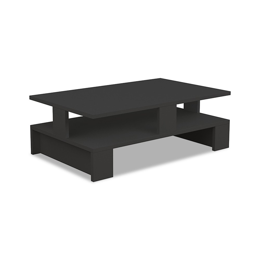 Coffee table Mansu pakoworld in antracite color 80x50x27,5cm Coffee table Mansu pakoworld in antracite color 80x50x27,5cm