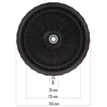 Koło tylne do kosiarki RTKSS0096-KTN