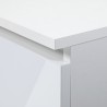 BIURKO CLP 135cm BIAŁE / BIAŁY POŁYSK