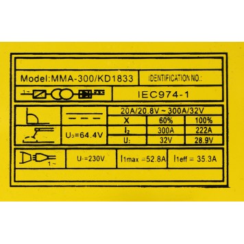 Spawarka inwertorowa MMA 300A KD1833