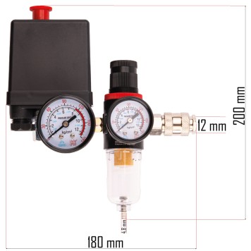 Wyłącznik ciśnieniowy do kompresora PM-KO-100T-V2-WY