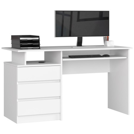 BIURKO CLP 135cm BIAŁE