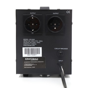 Stabilizator napięcia 2000VA 230V KD1926