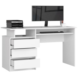 BIURKO CLP 135cm BIAŁE