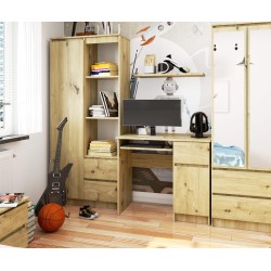 BIURKO KOMPUTEROWE PIKSEL DĄB ARTISAN - PRAWE