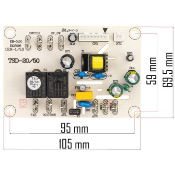 PŁYTKA ELEKTRONIKI DO NAGRZEWNICY PM-NAG-20SN-PCB