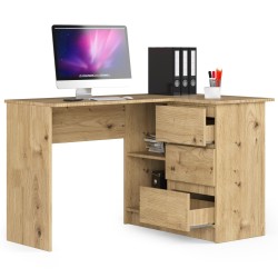 BIURKO NAROŻNE B16 CLP PRAWE DĄB ARTISAN