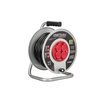 PRZEDŁUŻACZ OGRODOWY BĘBNOWY 3x2.5mm 30M KD4021