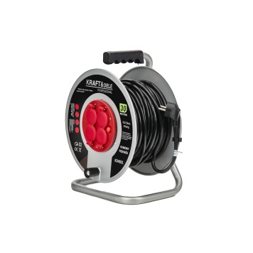 PRZEDŁUŻACZ OGRODOWY BĘBNOWY 3x2.5mm 30M KD4021