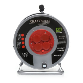 PRZEDŁUŻACZ OGRODOWY BĘBNOWY 50M KD4022