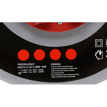 PRZEDŁUŻACZ OGRODOWY BĘBNOWY 50M KD4022