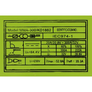 Spawarka inwertorowa MMA 300A KD1862
