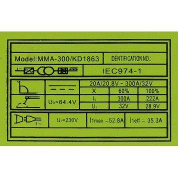 Spawarka inwertorowa MMA 300A KD1863