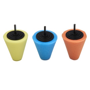 Gąbki polerskie stożek do felg 150mm zestaw 3szt. KD1592