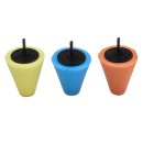 Gąbki polerskie stożek do felg 150mm zestaw 3szt. KD1592