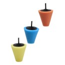 Gąbki polerskie stożek do felg 150mm zestaw 3szt. KD1592