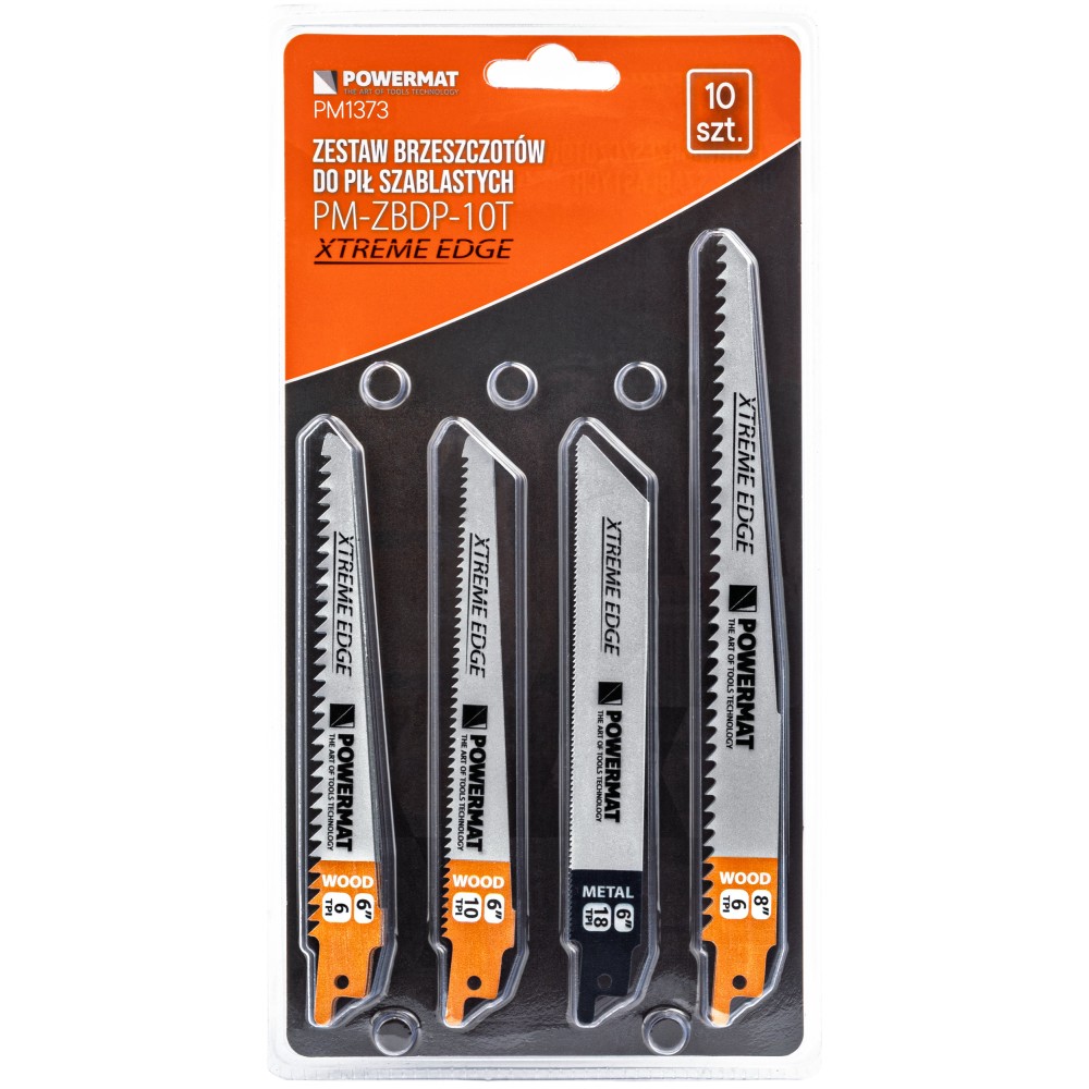 ZESTAW BRZESZCZOTÓW DO PIŁY SZABLASTEJ PM-ZBDP-10T